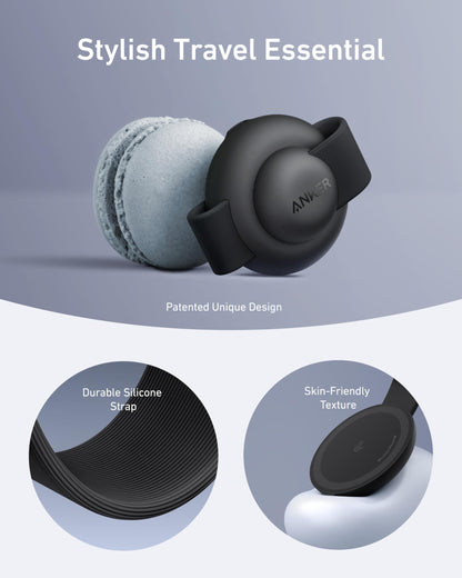 Anker MagSafe Compatible MagGo UFO 3-in-1 Charger, iPhone 16 Wireless Charging Station, 15W Qi2 Certified, Foldable Travel Charging Pad, for iPhone 16/15/14, AirPods, Apple Watch (Not a Power Bank)