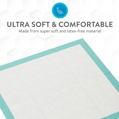 Inspire Extra Large Super Absorbent Disposable Bed Pads for Incontinence (36" X 36" Pack of 50) Ultra Thick and Absorbent Underpads Chux Adults, Puppies, Dogs Kids Furniture Protection