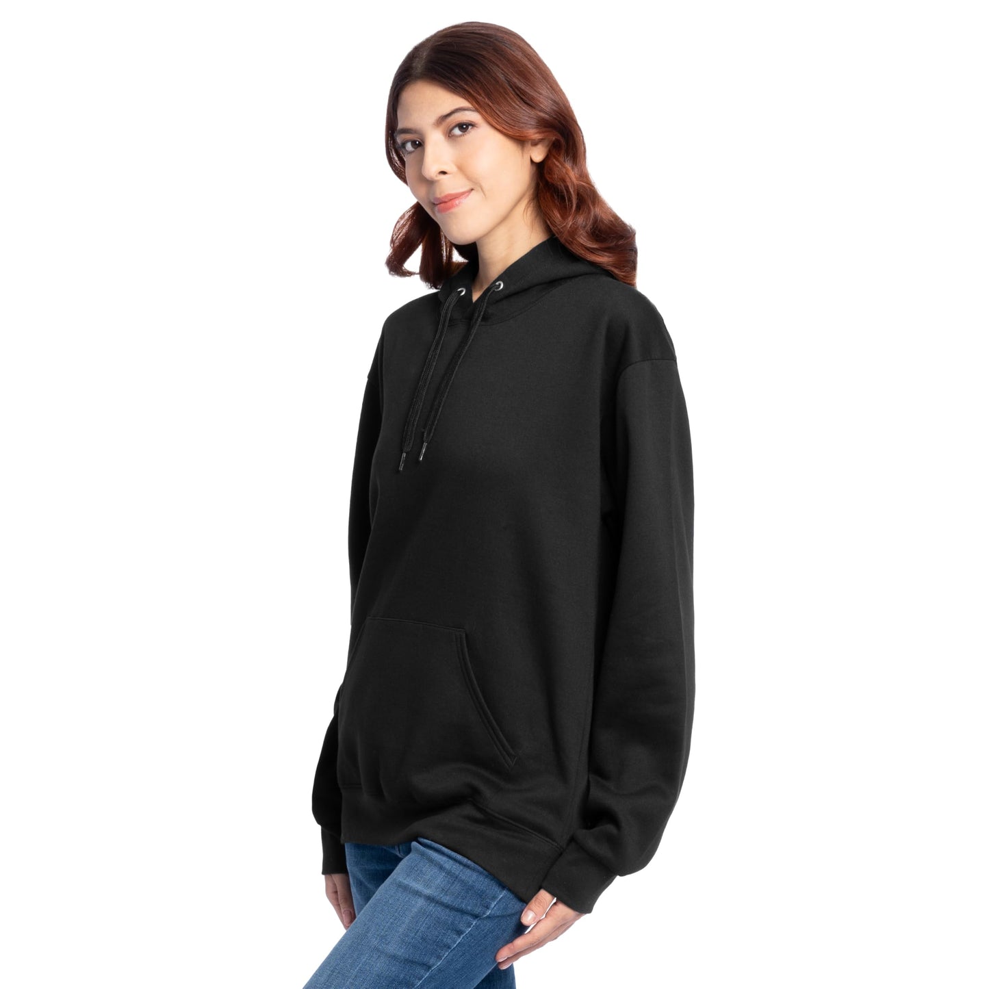 Fruit of the Loom Men's Eversoft Fleece Sweatshirts & Hoodies, Pullover-Black, X-Large