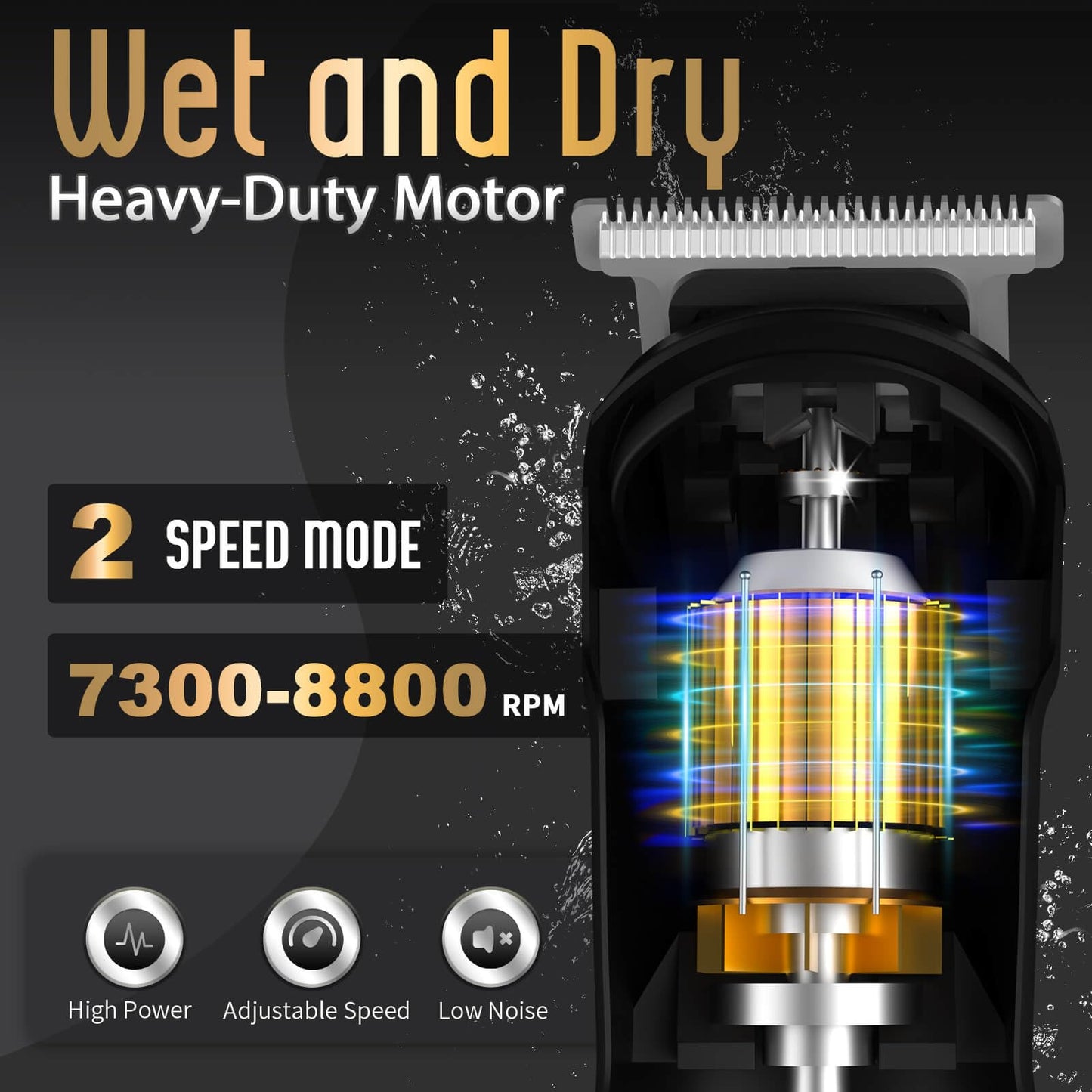 Ufree Beard Trimmer for Men, Waterproof Electric Razor for Nose, Body, Face & Mustache, Cordless Hair Clippers Shavers Grooming Kit, Gifts for Men Husband Father