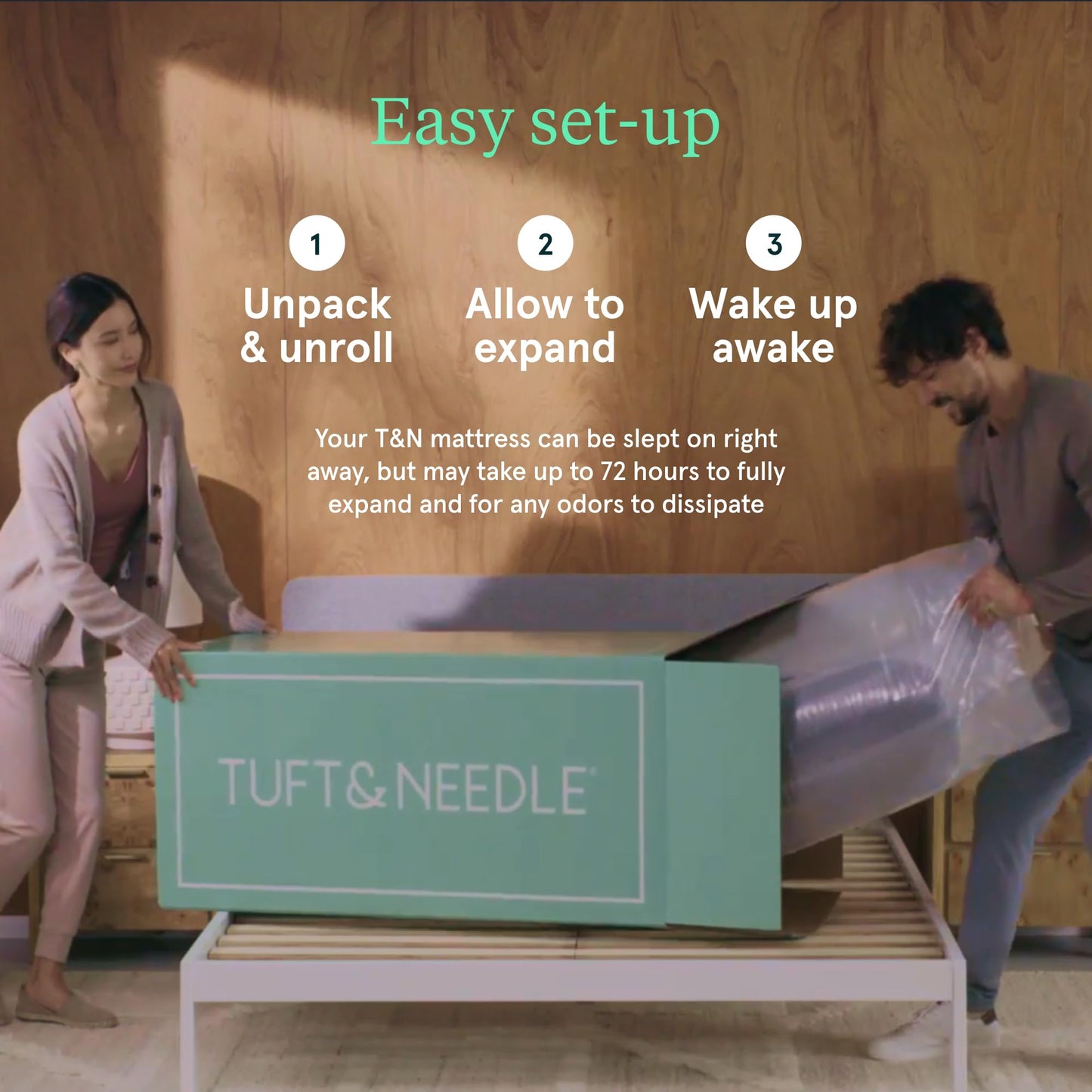 Tuft & Needle Kin Medium Plush 12" Queen Adaptive Foam Mattress in a Box, Cooling Gel, Pressure Relief, Durable Support, 100 Night Trial, Fiberglass Free, CertiPUR-US, 10-Year Limited Warranty