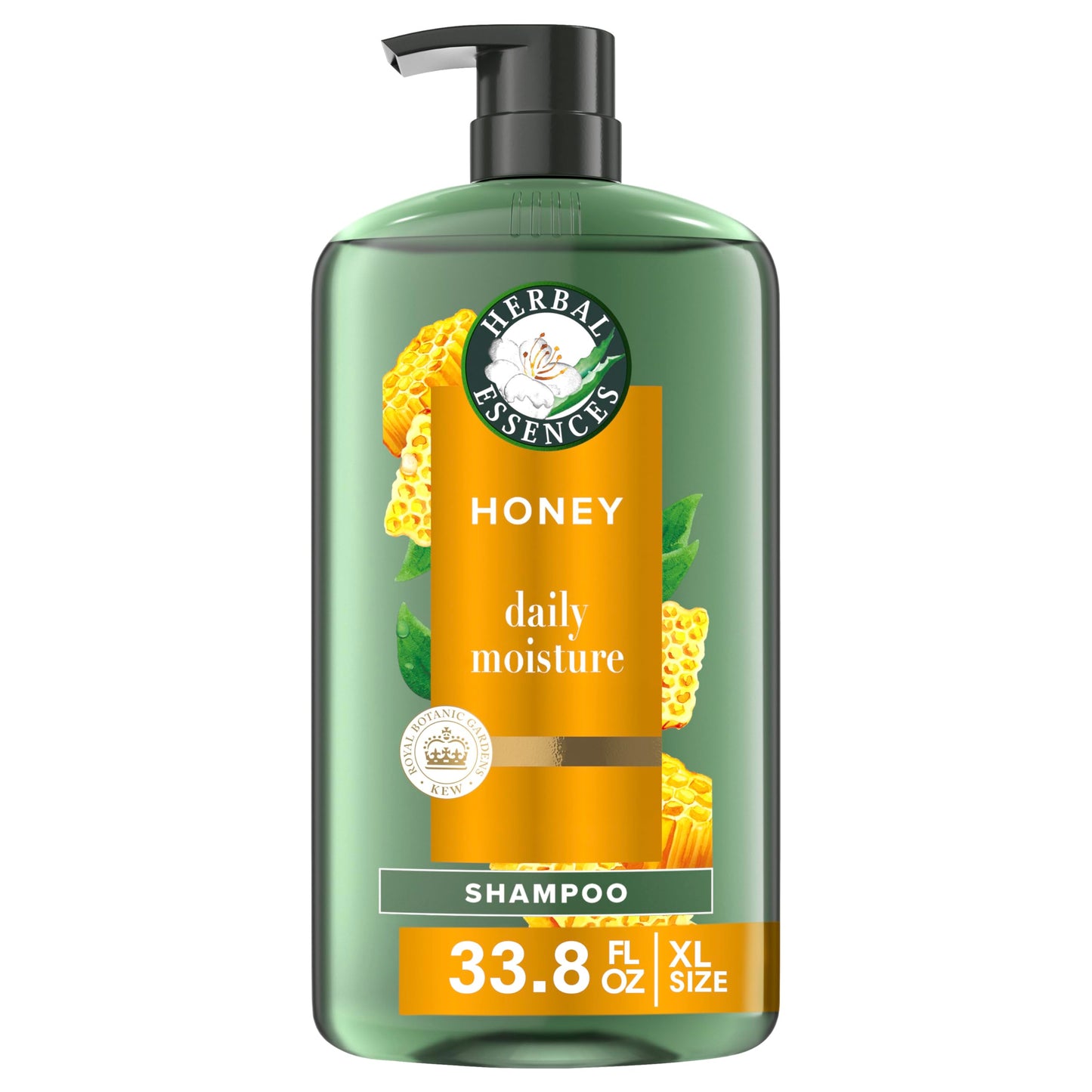 Herbal Essences Sulfate Free Shampoo with Honey for Daily Moisture, Nourishes Dry Hair, Moisturizing Shampoo with Certified Camellia Oil and Aloe Vera, Lightweight For All Hair Types, 33.8oz