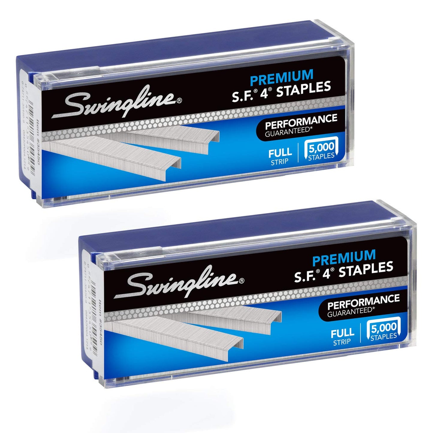 Swingline Staples, 2 Pack, S.F. 4, Premium for Desktop Staplers, 1/4" Length, 210/Strip, 5000/Box (35450)