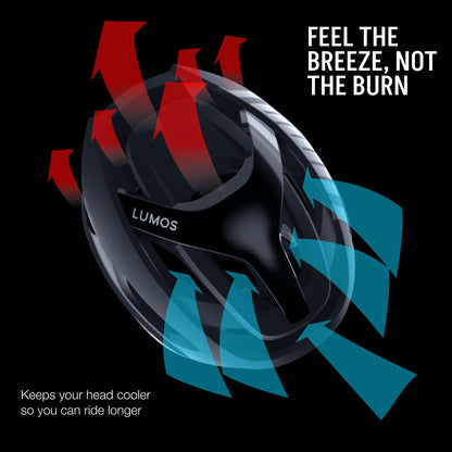 Lumos Ultra Fly Pro - Road Bike Helmet | Lumos Firefly and Firefly Mini Compatible | Built-in Sunglasses Port | Custom-Made Fit System for Adult Men & Women | Bicycle Cycling Accessories