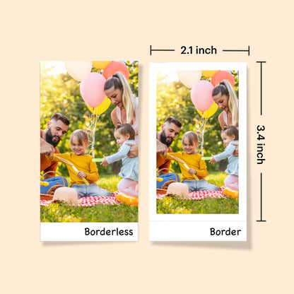 Kodak Mini 2 Retro 4PASS Portable Photo Printer, 2.1x3.4 inches, 38 Sheets Bundle, White