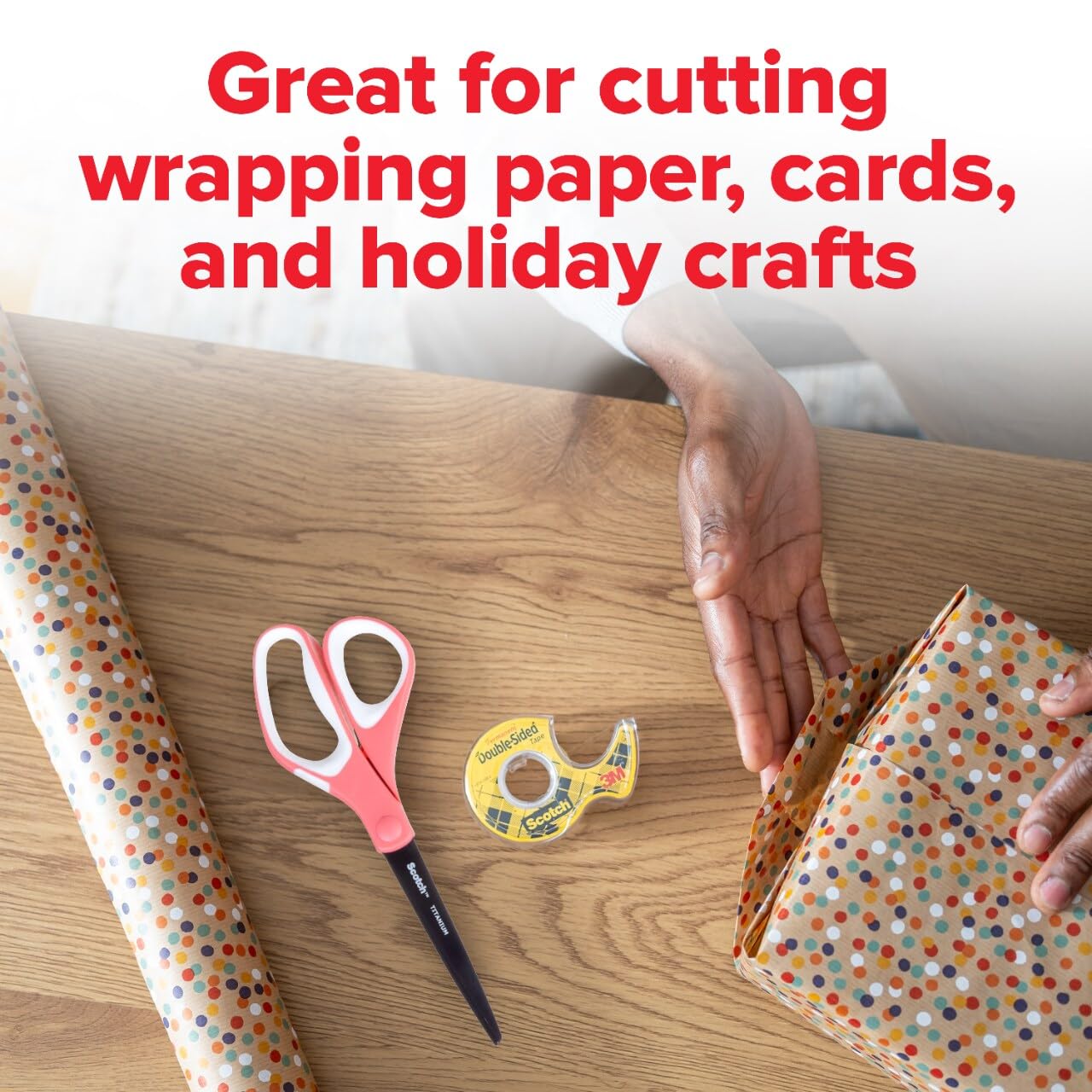 Scotch Brand Precision Ultra Edge Scissors, Left- or Right-Handed, 8 Inch, 3-Pack