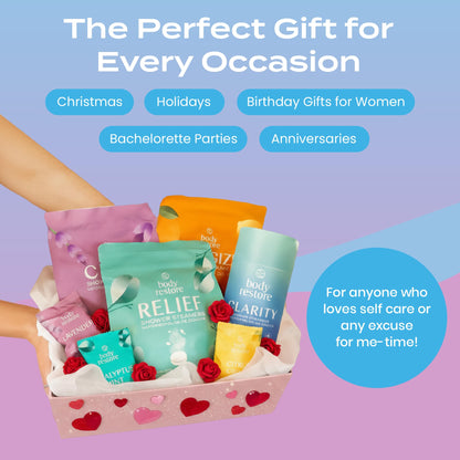 Body Restore Shower Steamers Aromatherapy 6 Pack – Valentines Day Gifts for Her and Him, Birthday Gifts for Women and Men, Relaxation, Stress Relief, Self Care – Bloom