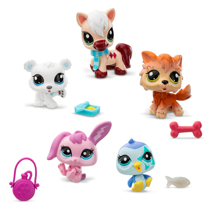 Littlest Pet Shop - Winter Besties Collector Set - LPS Gen 7, Authentic Mystery Figures, Surprise Collectible Kidult Toy, Girls, Boys, Kids, Tweens Ages 4+