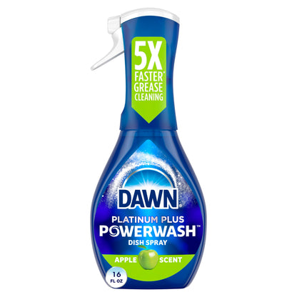 Dawn Platinum Powerwash Dish Spray, Dish Soap, Apple Scent, 16oz