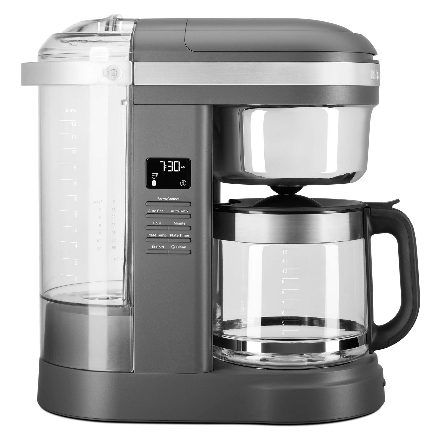 KitchenAid KCM1209DG Drip Coffee Maker, 12 Cup, Matte Grey