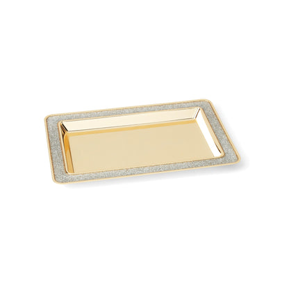 Kate Spade New York 897454 Sitting Pretty Silver Glitter Catch All Tray