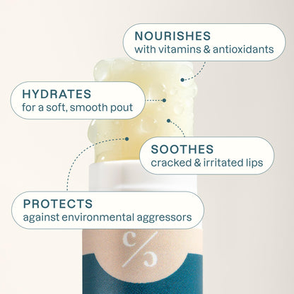 Cliganic Organic Lip Balm Set (6 Flavors) - 100% Natural Hydrating, Moisturizing for Dry Cracked Lips, for Men & Women