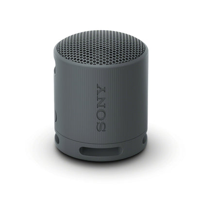 Sony SRS-XB100 Wireless Bluetooth Portable Lightweight Super-Compact Travel Speaker, Durable IP67 Waterproof & Dustproof Shower Speaker, 16 Hour Battery, Versatile Strap, & Hands-free Calling, Black