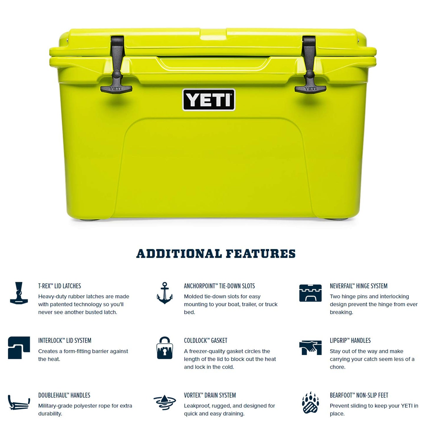 YETI Tundra 45 Cooler, Chartreuse