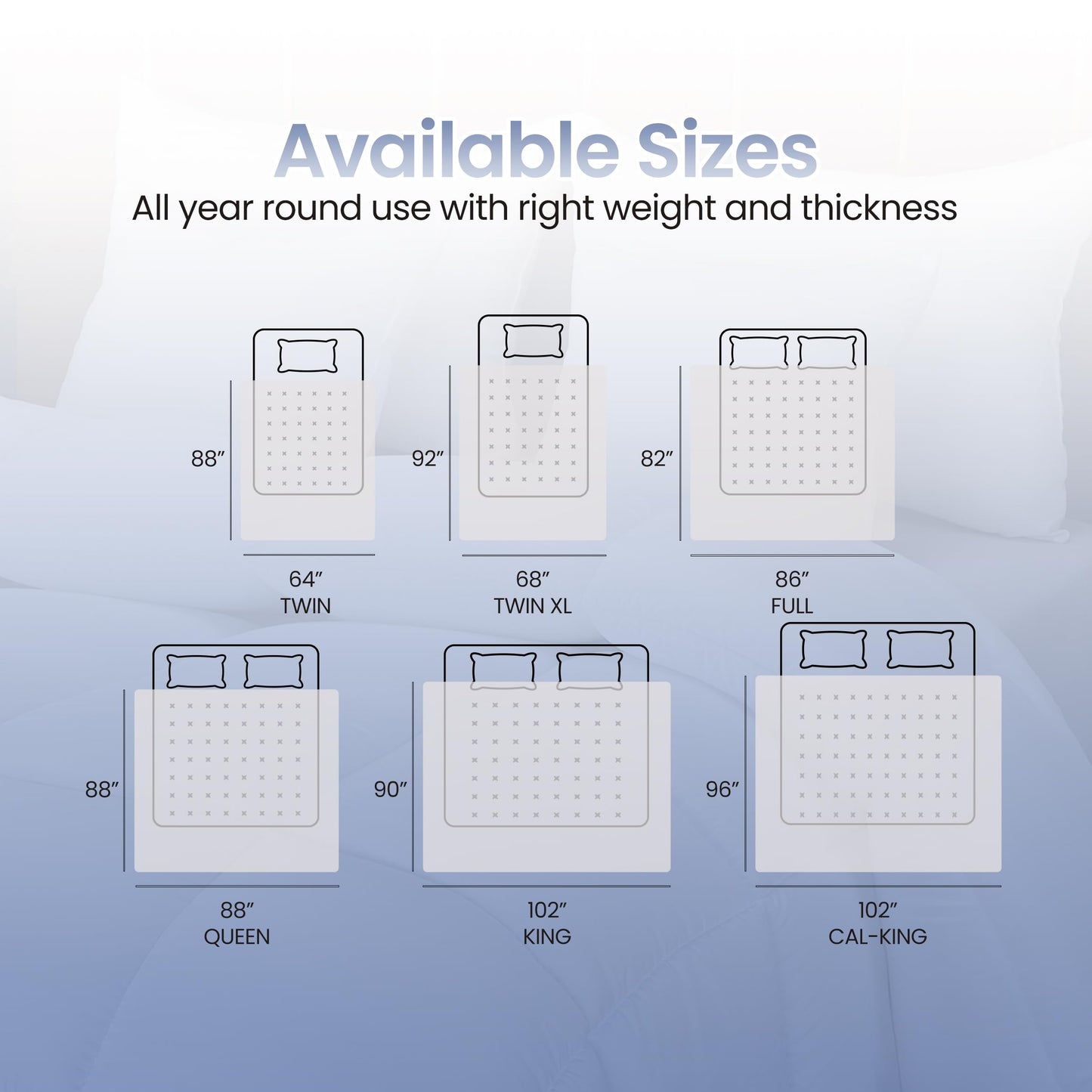 Utopia Bedding Comforter Duvet Insert, Quilted Comforter with Corner Tabs, Box Stitched Down Alternative Comforters King Size (White)