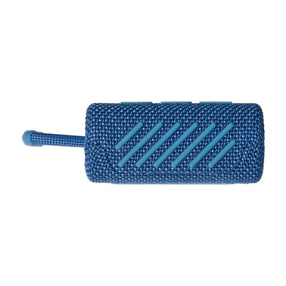 JBL Go 3 Eco - Portable Mini Bluetooth Speaker, big audio and punchy bass, IP67 waterproof and dustproof, 5 hours of playtime, Made in part with recycled materials (Eco Blue)