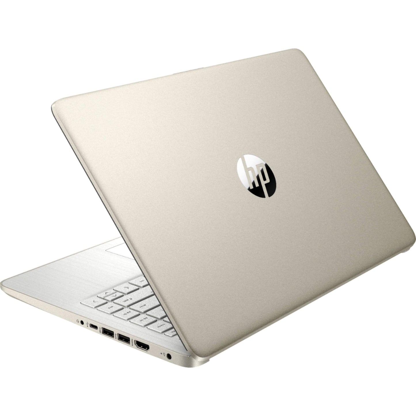 HP Touchscreen Laptop Computer, 4GB DDR4 RAM, 64GB eMMC, Intel Processor, 14 inch, WiFi 6, Bluetooth, Windows 11 Home S, Pale Gold