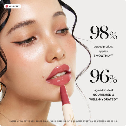 Nature Republic HONEY MELTING LIP (03 BERRY) SOFT LIP STICK, Hydrating Gloss, Moisturizing balms, Sheer tint, Shine & Glowy Finish, korean make up