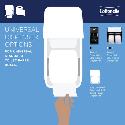 Cottonelle Professional Standard Roll Bulk Toilet Paper (17713), 2-Ply, White (60 Rolls of 451 Sheets, 27,060 Sheet Total)