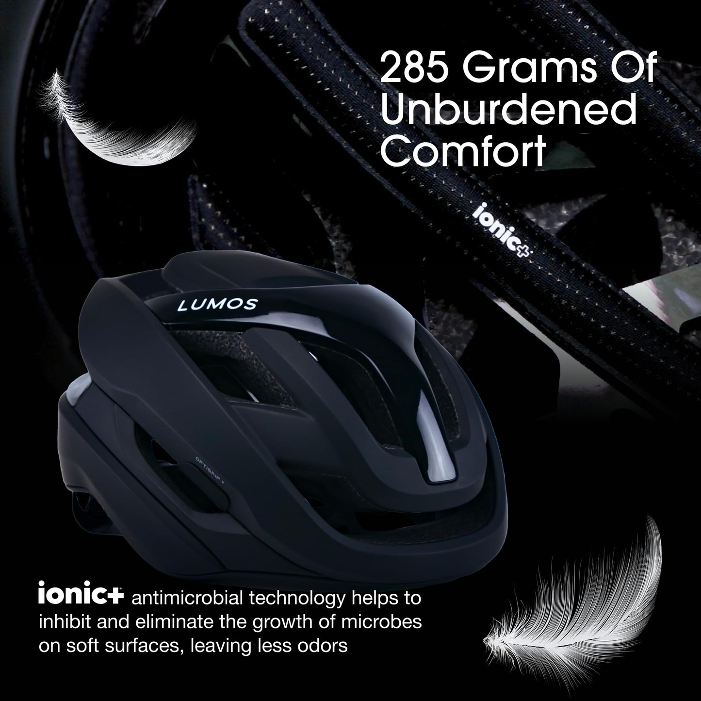 Lumos Ultra Fly Pro - Road Bike Helmet | Lumos Firefly and Firefly Mini Compatible | Built-in Sunglasses Port | Custom-Made Fit System for Adult Men & Women | Bicycle Cycling Accessories