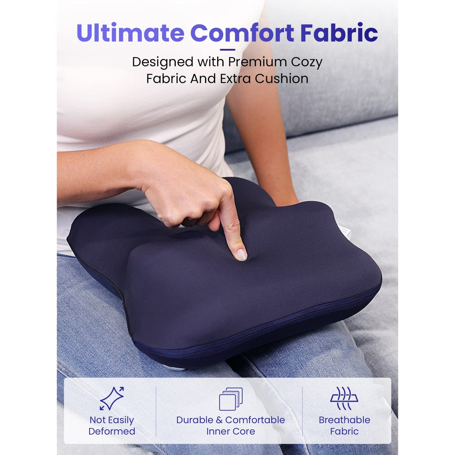 BOB AND BRAD Cordless Back Massager with Heat FSA HSA Eligible, Shiatsu Neck Massager for Pain Relief Deep Tissue, 3D Kneading Massage Pillow for Muscle Pain Relief, Birthday Gifts for Women Men