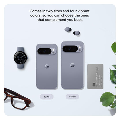 Google Pixel 10 Pro XL - Unlocked Android Smartphone - Gemini AI Assistant, Triple Rear Camera System, Fast-Charging 24+ Hour Battery, and 6.8" Super Actua Display - Obsidian - 256 GB (2025 Model)