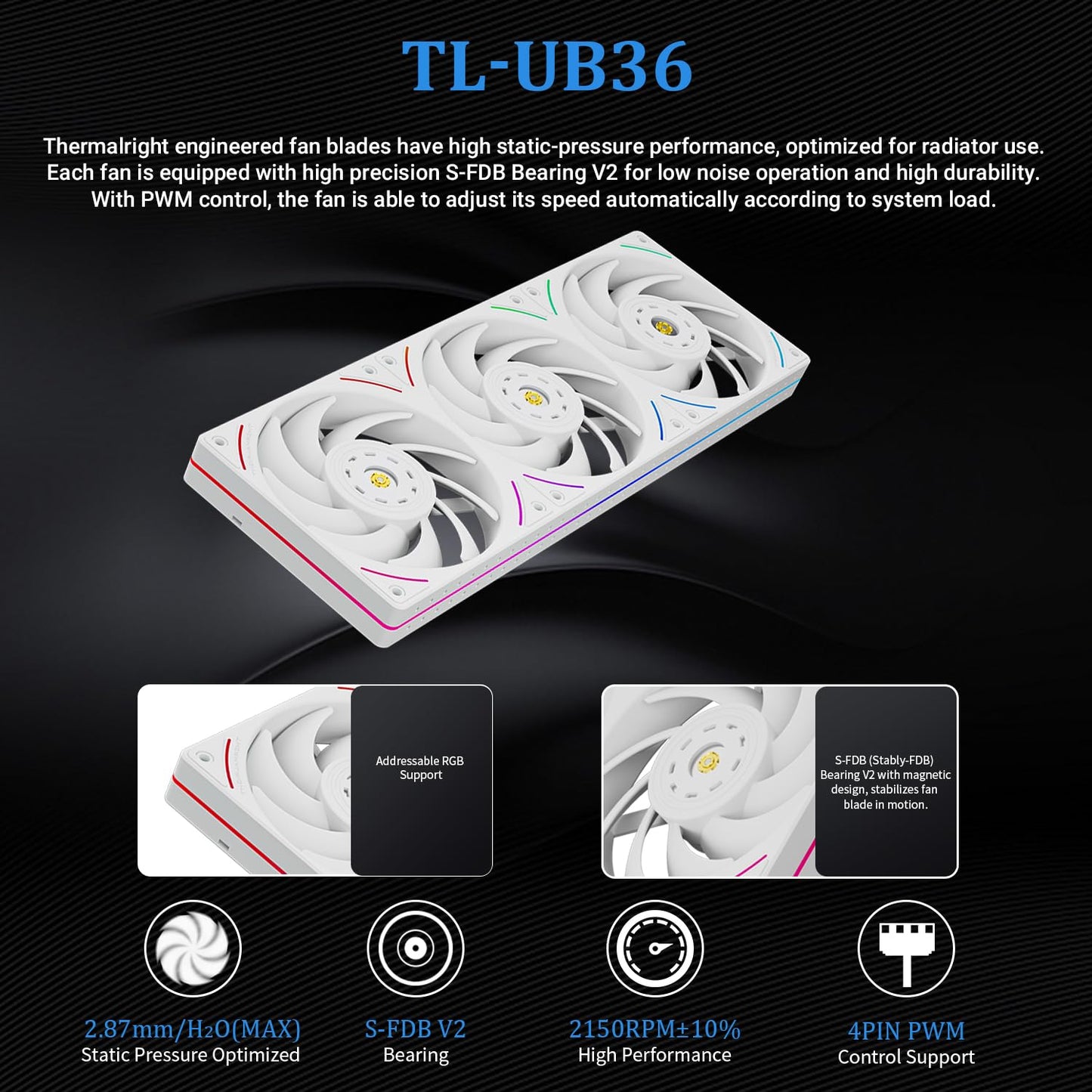 Thermalright Wonder Vision 360 UB ARGB CPU AIO Cooler,360mm Radiator, 2K 60HZ Curved Screen with 2400x1080 Resolution,for AM4/AM5,Intel LGA1851/1700,6.67in 3D Screen High Performance Pump