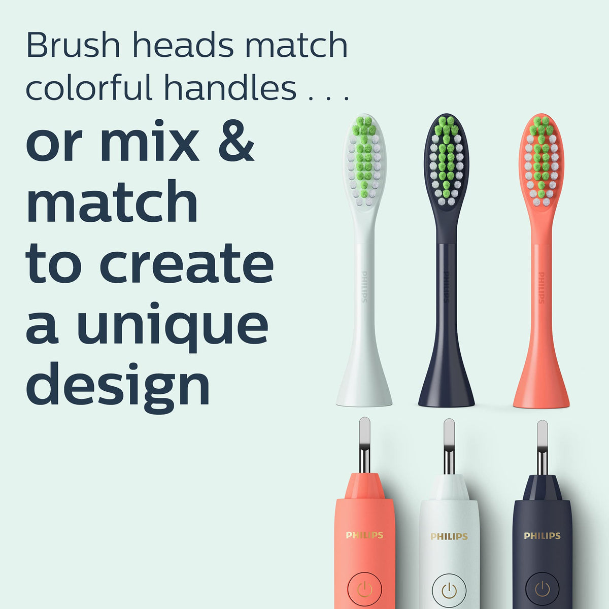 Philips One by Sonicare Battery Toothbrush, Mint Light Blue, HY1100/03