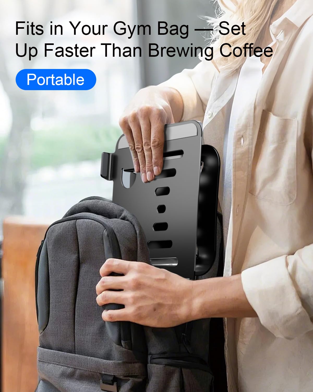 LINTYLE Laptop Stand Adjustable MacBook Stand for Desk Aluminum Notebook Holder Ergonomic Computer Riser Portable Desktop Stand Compatible with All MacBook Notebook Laptop 10-17 Inch