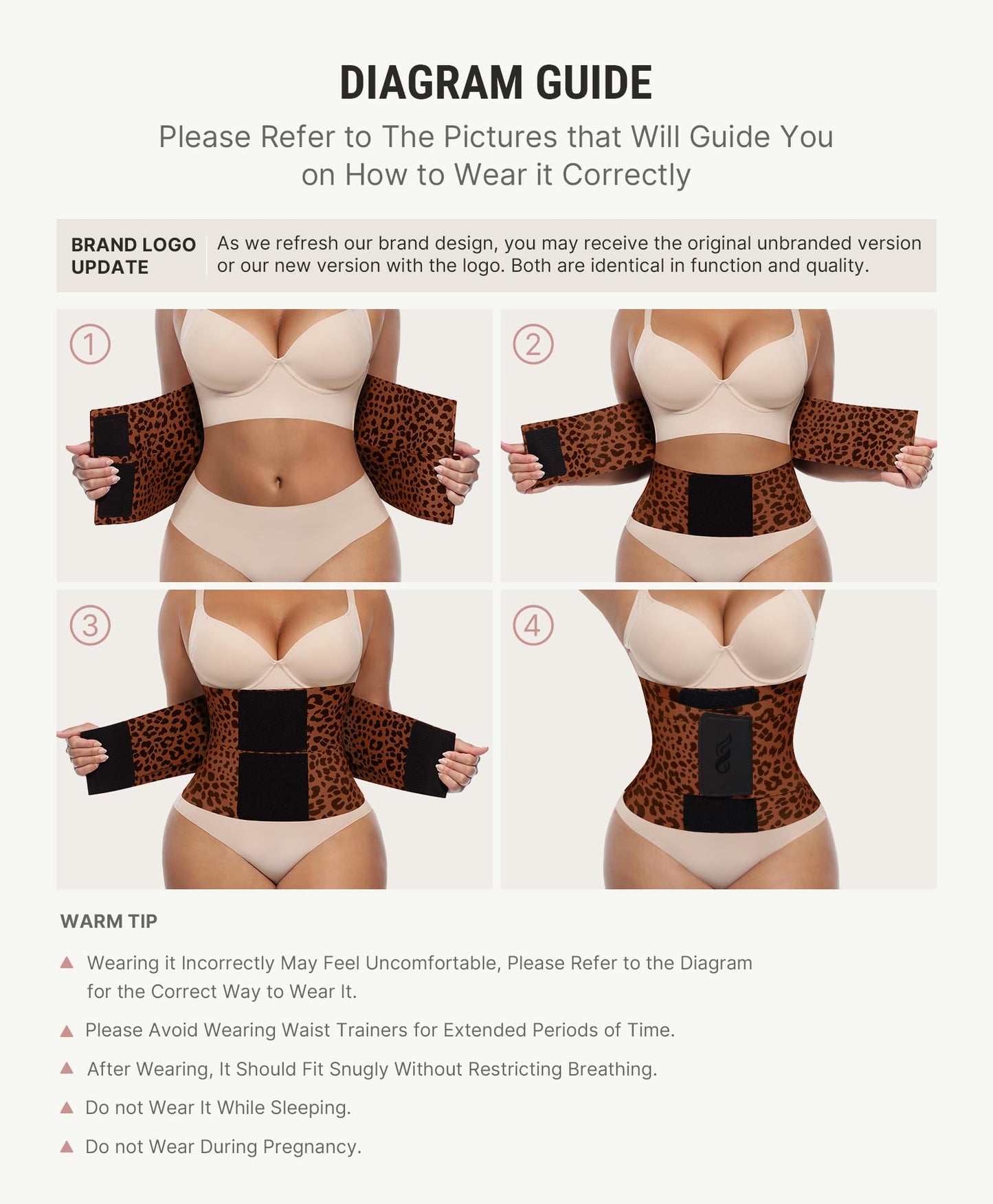 FeelinGirl Workout Waist Trainer Underbust Corsets Cincher Belt Hourglass Corset Body Shaper for Women Brown L