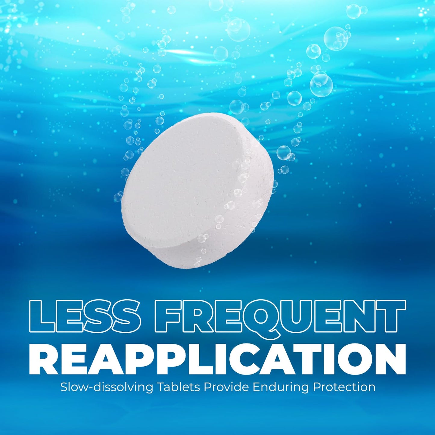 Xtremeclear 3" Swimming Pool Chlorine Tablets 99% Pure Tri-Chlor| Long Lasting & Slow Dissolving | Pro-Grade Pool Sanitizer | 5 Pounds Bucket