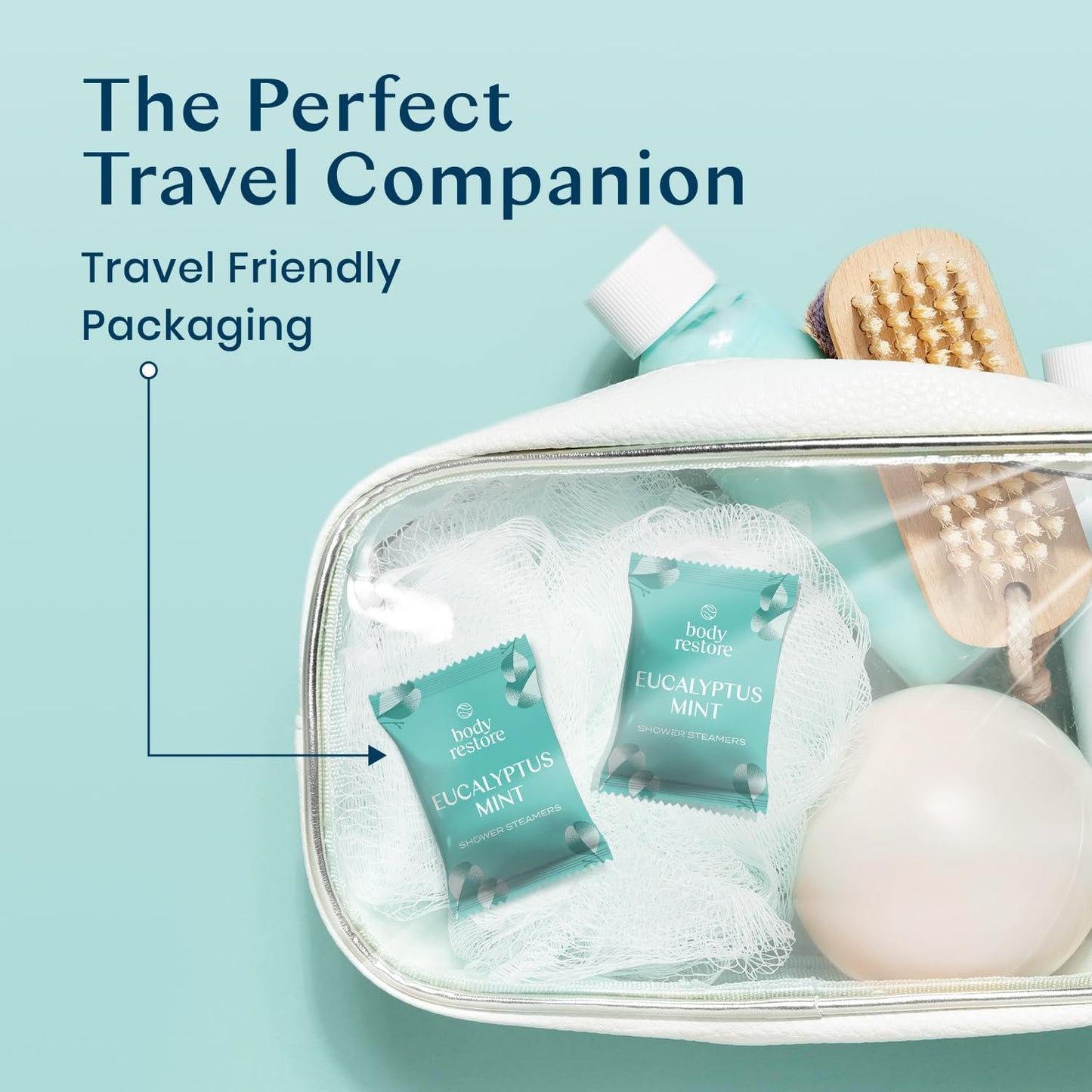 Body Restore Shower Steamers Aromatherapy 15 Pack - Fathers Day Unique Gifts for Dad, Grandpa, Birthday Gift for Mom, Daughter, Son, Best Friend, Travel Essentials, Self Care - Eucalyptus