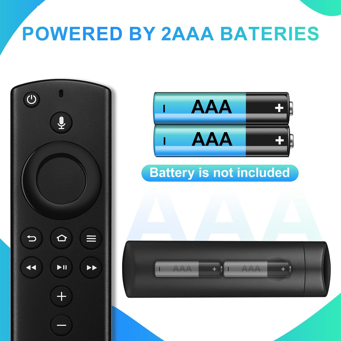 Replacement Remote for Smart TVs 3rd Gen - Vioce Control Not for Insignia/Pioneer, Remote Replacement for Stick (2nd Gen/4K/Lite/2020 Release), Cube(1st Gen/2nd Gen)