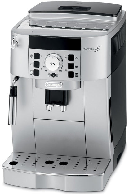 De'Longhi ECAM22110SB Magnifica XS Fully Automatic Espresso and Cappuccino Machine with Manual Cappuccino System, Stainless Steel, Silver, 13.8"