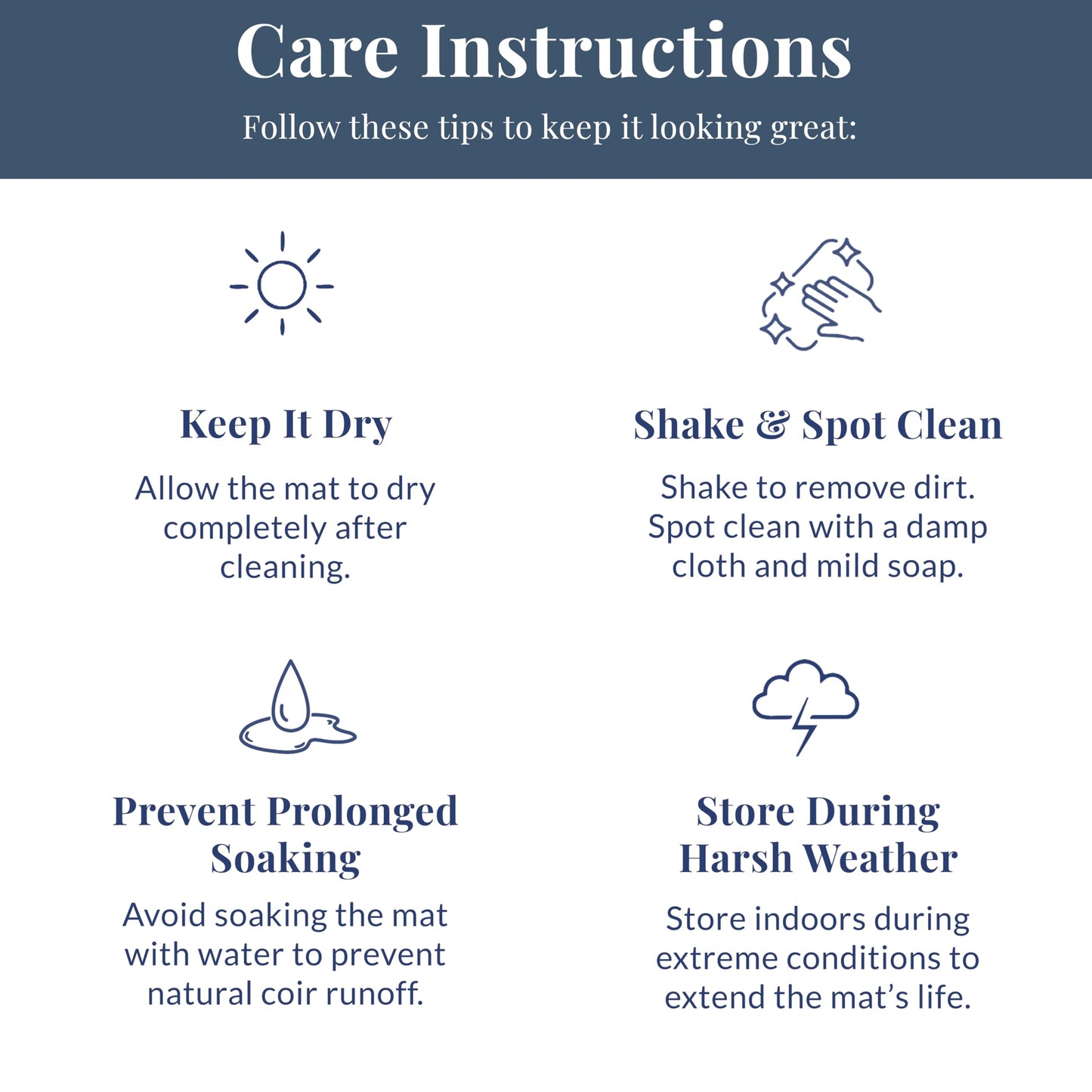 Barnyard Designs Natural Coco Coir Heavy Duty Backing Doormat - Large Cute Non-Slip Front Door Welcome Mat for Outside Entrance or Porch Entry, Brown (17x30, Hello Wreath)