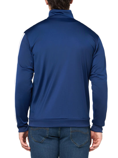 adidas Men's 3-Stripes Tricot Track Top, Dark Blue, X-Large