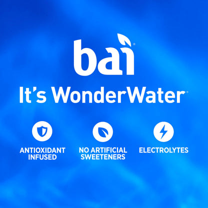 Bai Antioxidant Infused Water Beverage, Raspberry Lemon Lime, with Vitamin C and No Artificial Sweeteners, 18 Fluid Ounce Bottle, 12 Pack