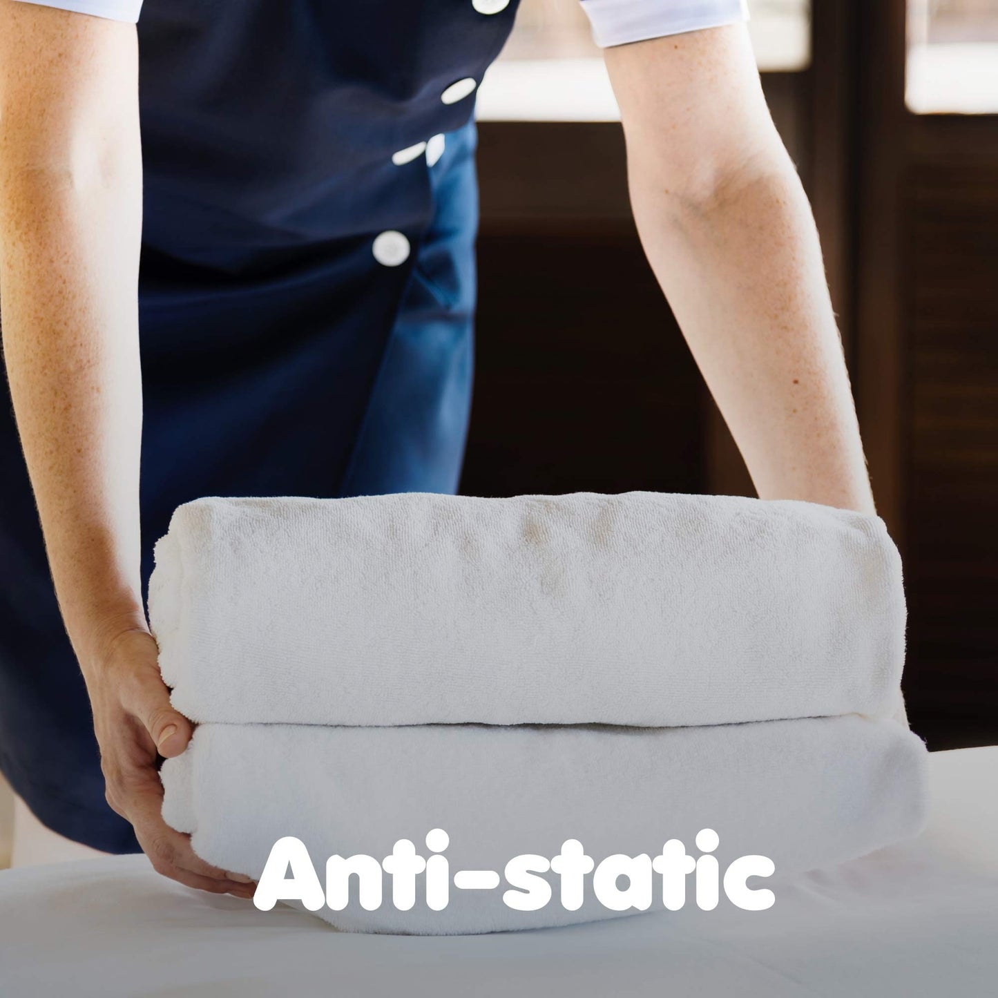 Friends Forever Wool Dryer Balls 6-Pack XL Wool Laundry Balls for Dryer as Reusable Natural Fabric Softener, Dryer Sheets, Saves Drying Time & Reduces Clothes Wrinkles, Ideal for Drying Dog Beds