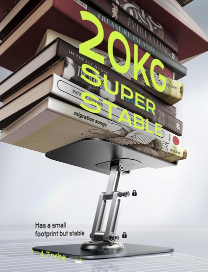 LISEN for iPad Stand Holder Adjustable Tablet Stand for Desk, 2026 for iPad Accessories Rotating Display Stand PC Office Accessories for Desk Women Gifts Kindle Table Mount/PS/Switch iPhone 12.9"-4.7"