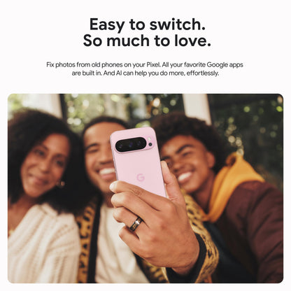 Google Pixel 9 Pro - Unlocked Android Smartphone with Gemini, Triple Rear Camera System, 24-Hour Battery, and 6.3" Super Actua Display - Obsidian - 512 GB