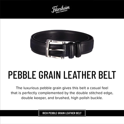 Florsheim 32mm Pebble Grain Leather Belt