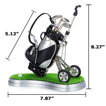 Golf Gifts for Men, Fathers Day Dad Gifts from Daughter Son Wife, Golf Pen Holder Desk Accessories Office Supplies Decor Gadgets, Funny Birthday Father's Day Gifts for Dad Grandpa Husband Golfers Boss