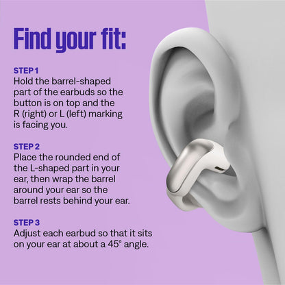 Bose Ultra Open Earbuds - Bluetooth Open Ear Earbuds with OpenAudio for Awareness, Clip-On Design for Comfort, Water Resistant, Up to 48 Hrs of Playtime, Driftwood Sand - Limited Edition Color