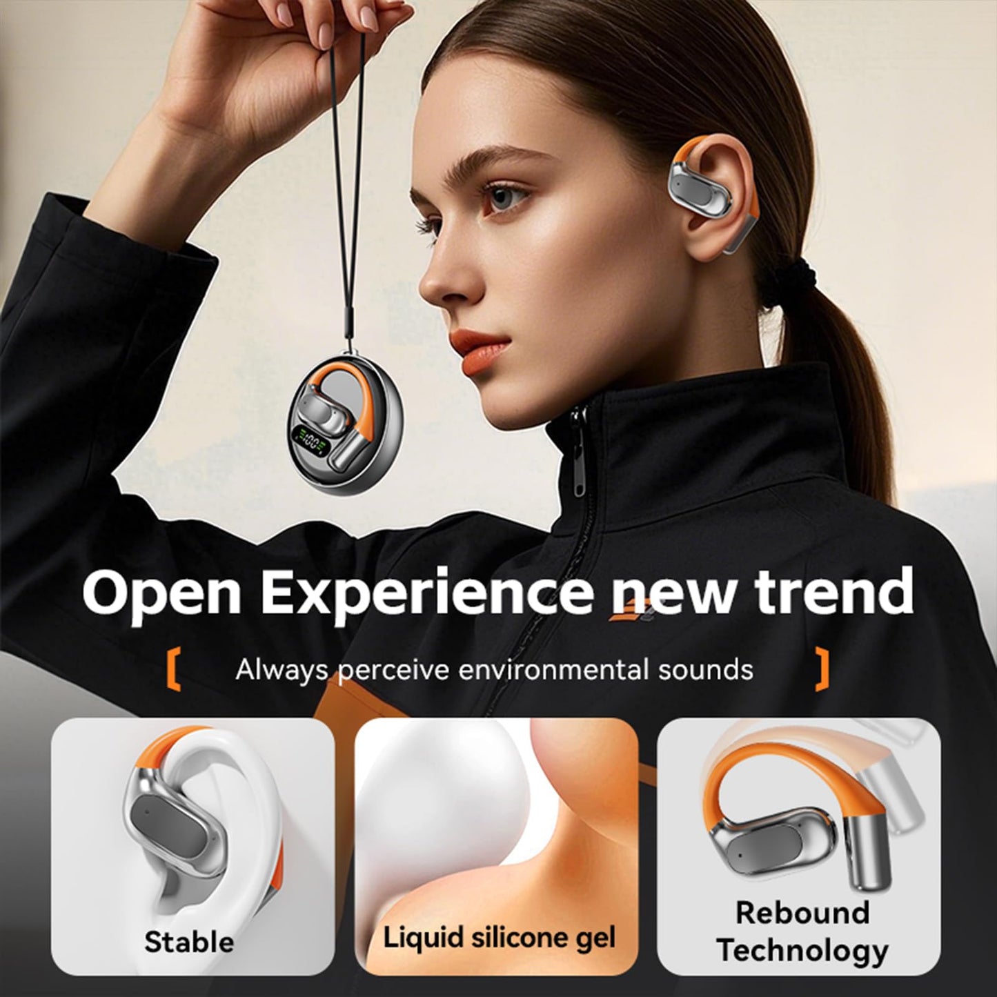 Translation Earbuds Real Time - 144 Language Ai Translator Earbuds, 3 in 1 Wireless Bluetooth Headphones Translator Device for iOS and Android, Simultaneous Wireless Bluetooth Translation, Black