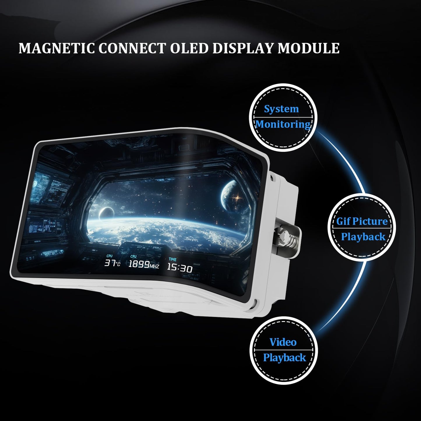 Thermalright Wonder Vision 360 UB ARGB CPU AIO Cooler,360mm Radiator, 2K 60HZ Curved Screen with 2400x1080 Resolution,for AM4/AM5,Intel LGA1851/1700,6.67in 3D Screen High Performance Pump