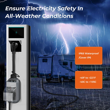 ALIESTFDNO Smart RV Surge Protector 30 Amp 10000 Joules with High/Low Voltage Protection, RV Circuit Analyzer Full Protection, Upgraded Waterproof RV Adapter Plug for Camping Travel Trailer