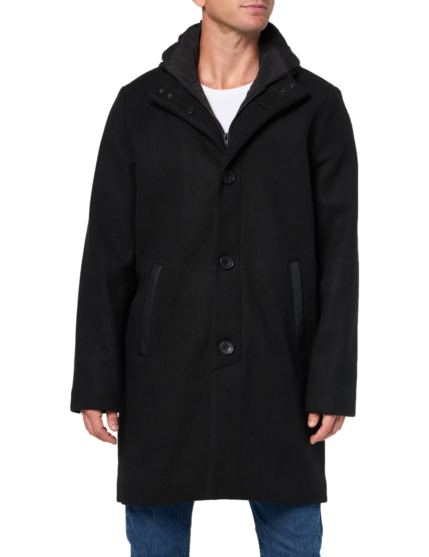 Kenneth Cole Men's Outerwear Coat,black,MEDIUM