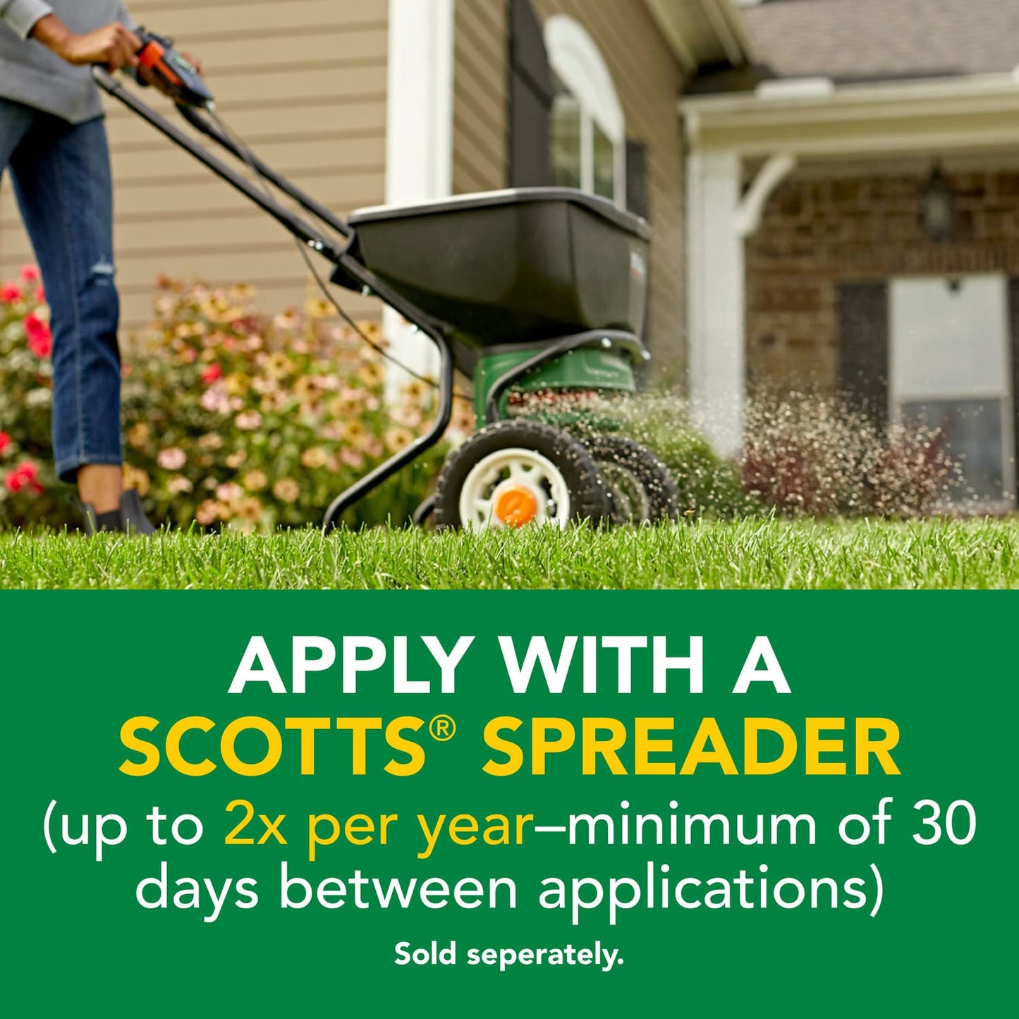 Scotts Turf Builder Weed and Feed3 - Weed Killer Plus Lawn Fertilizer, Controls Dandelion and Clover, Grass Fertilizer For Up To 15,000 sq. ft., 42.87 lbs.