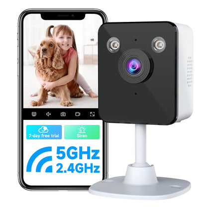 JAIOTlink 2K Cameras for Home Security Indoor, 2.4 & 5Ghz WiFi Baby & Pet Monitor with App, Night Vision, Motion Detection, Two-Way Audio, Smartphone Control Inside Cameras for House