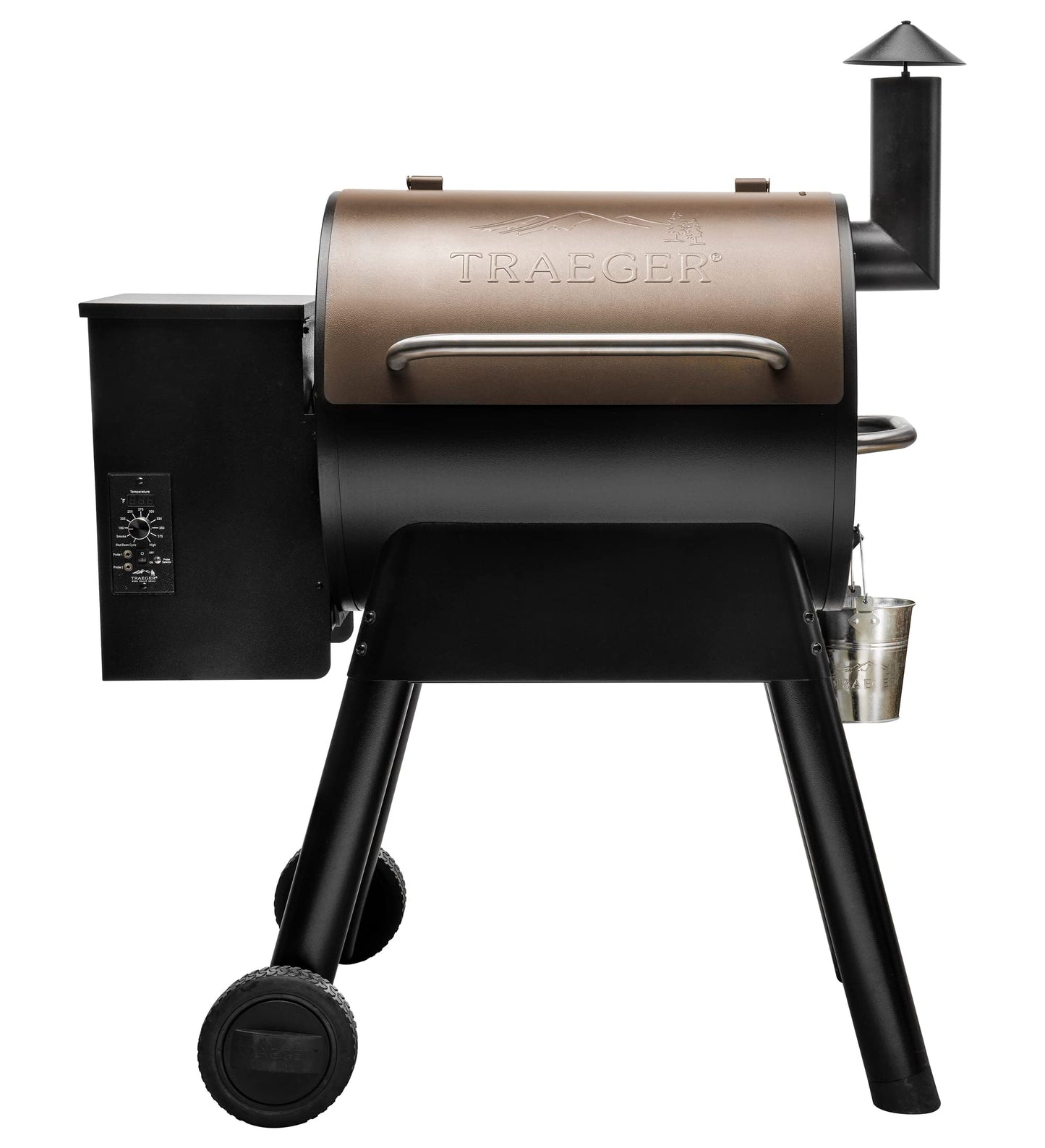 Traeger Grills Pro 22 Electric Wood Pellet Grill and Smoker, Bronze, 572 Square Inches Cook Area, 450 Degree Max Temperature, Meat Probe, 6 in 1 BBQ Grill